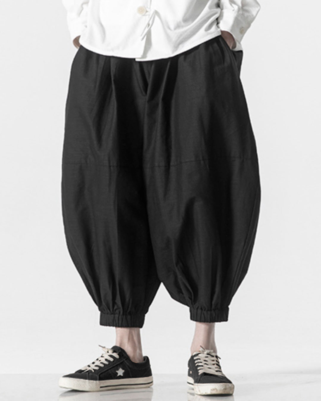 ♠♥COTTON LINEN BALLOON PANTS