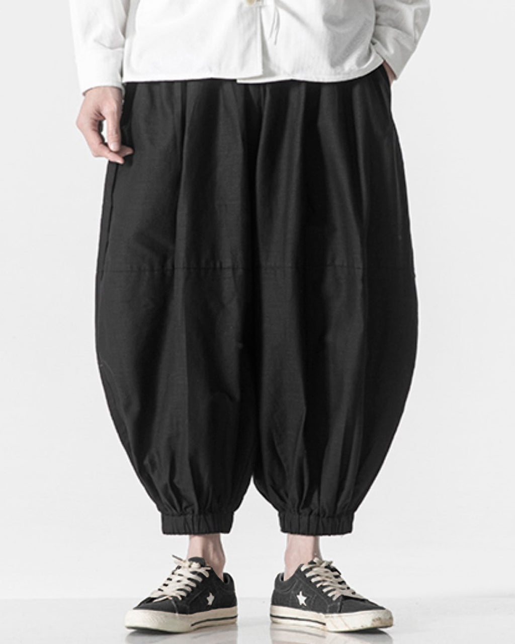 ♠♥COTTON LINEN BALLOON PANTS