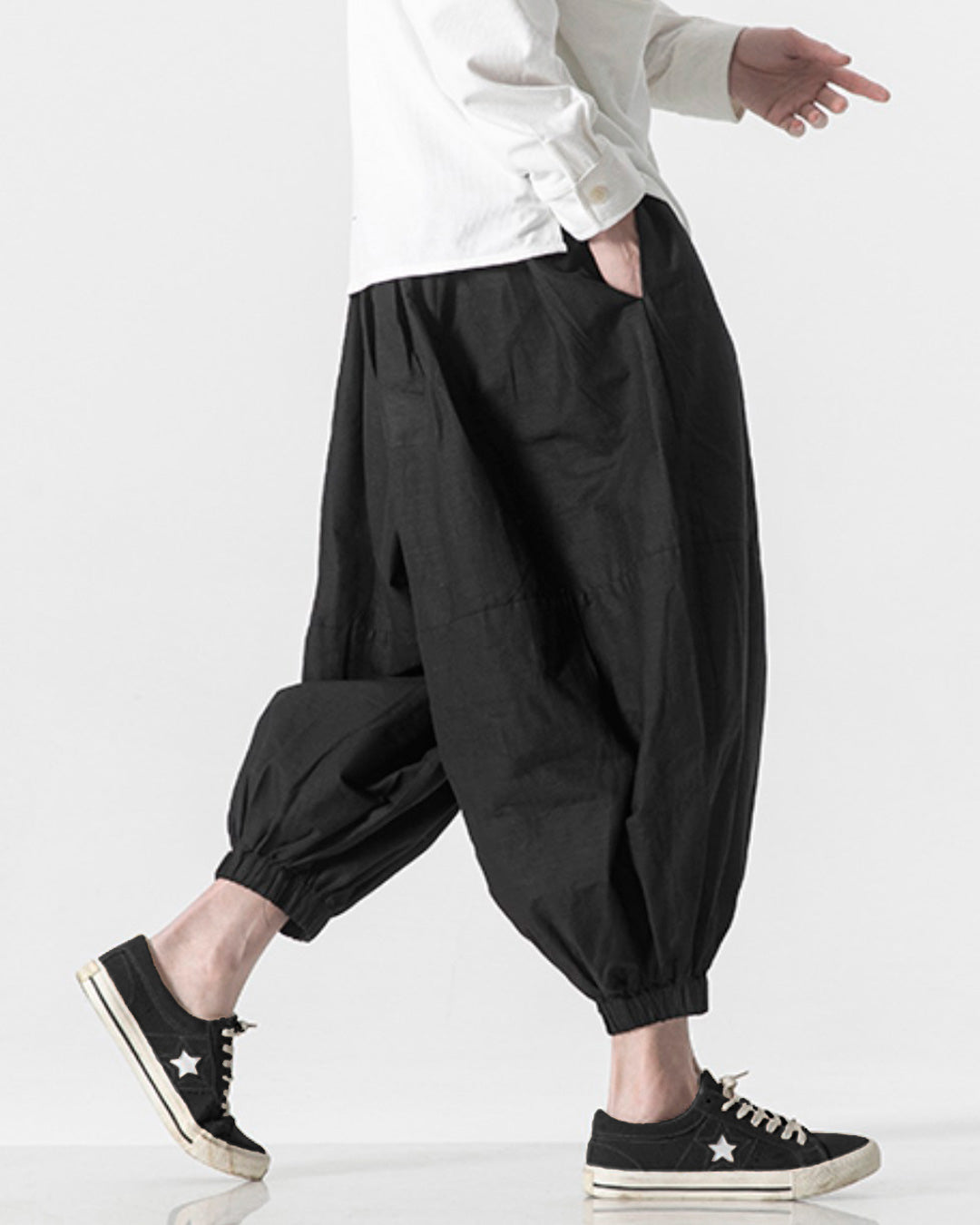 ♠♥COTTON LINEN BALLOON PANTS