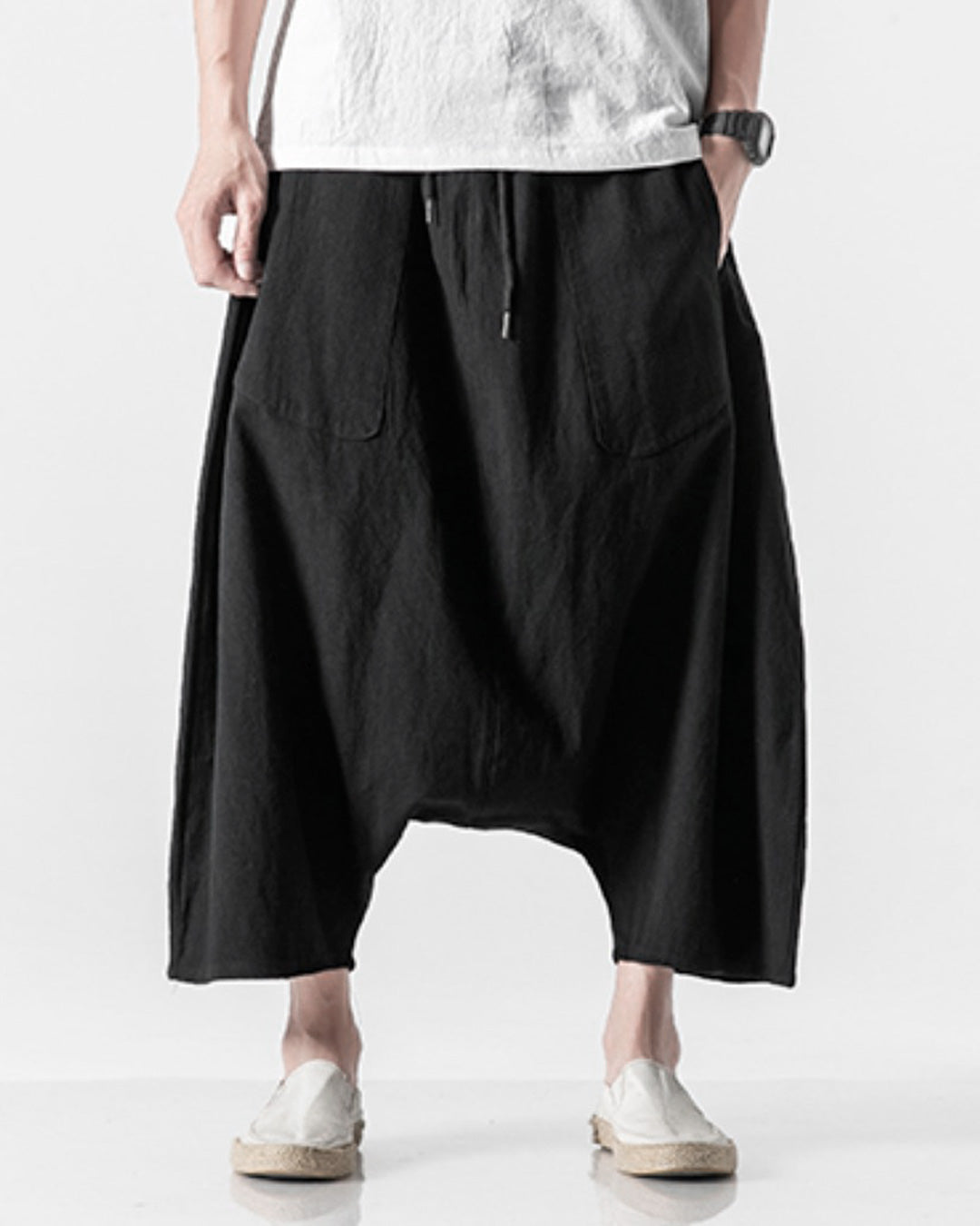 ♠♥COTTON LINEN SAROUEL PANTS