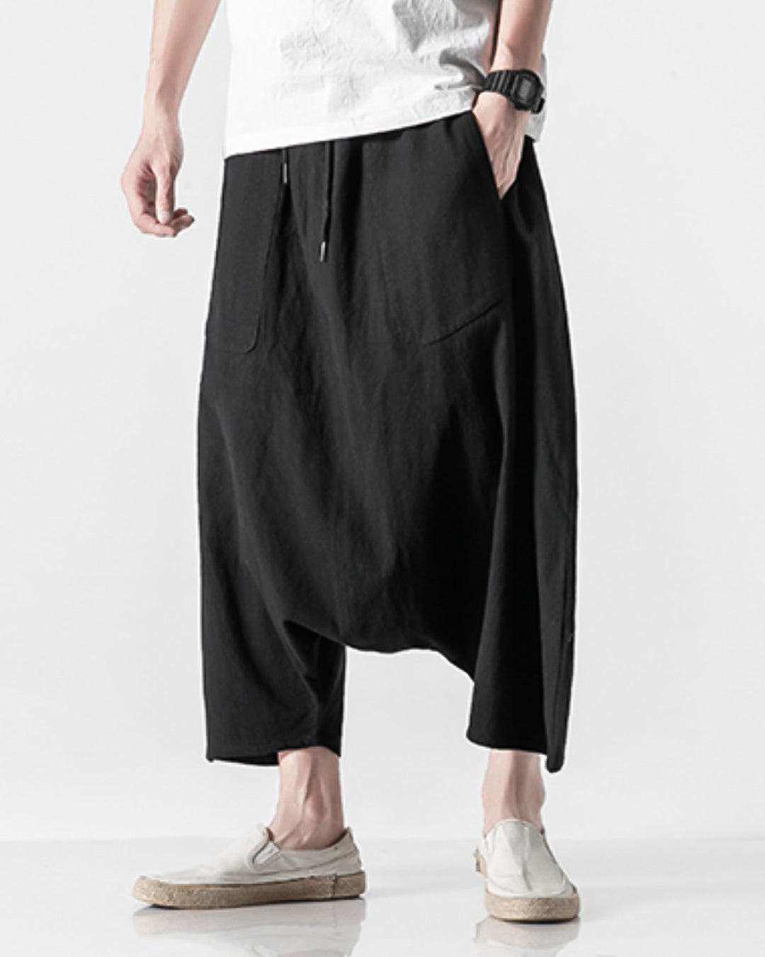 ♠♥COTTON LINEN SAROUEL PANTS