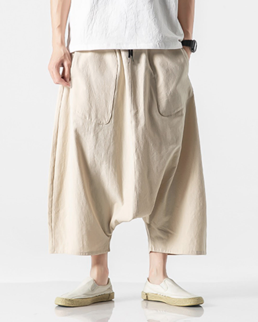 ♠♥COTTON LINEN SAROUEL PANTS