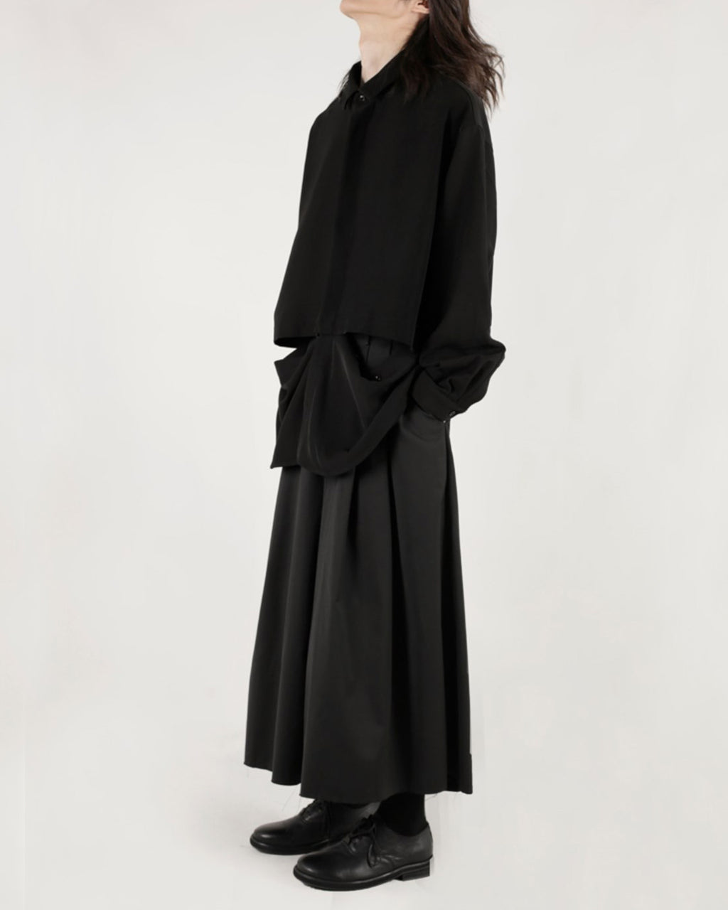 ♠♥LONG & SHORT MULTIWAY SHIRT