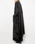 ♠♥COTTON LINEN IRREGULAR HEM SHIRT
