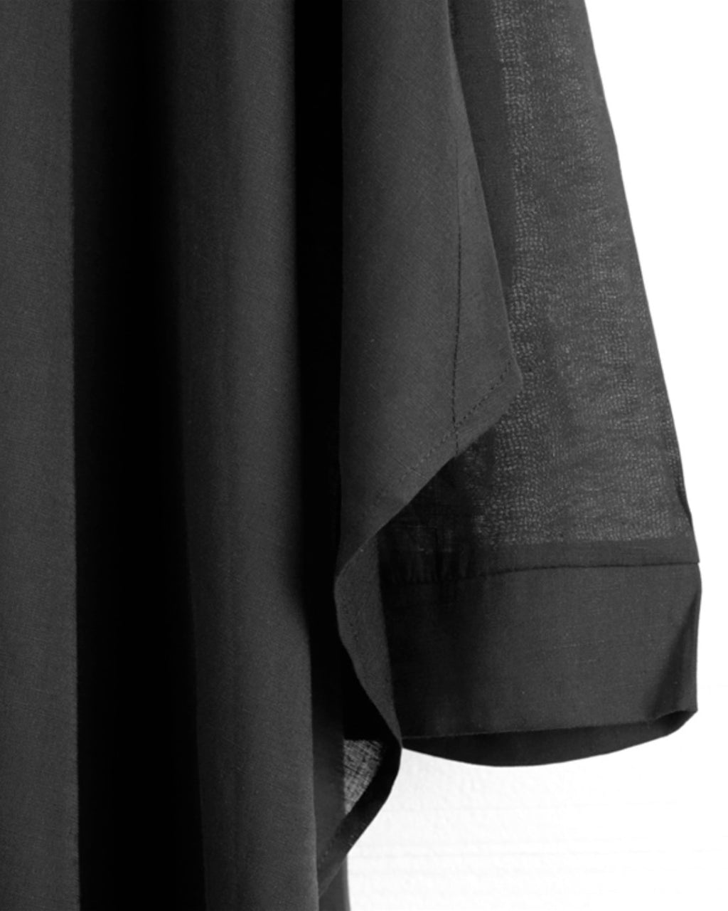 ♠♥COTTON LINEN IRREGULAR HEM SHIRT