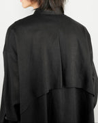 ♠♥COTTON LINEN IRREGULAR HEM SHIRT