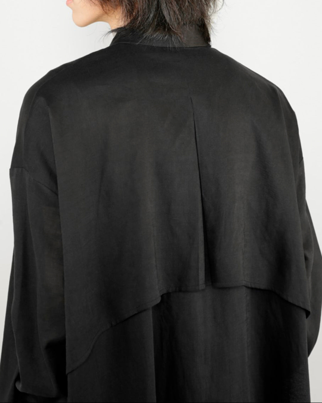 ♠♥COTTON LINEN IRREGULAR HEM SHIRT
