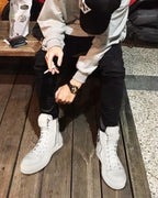 ♠♥LACE UP×ZIP HIGH CUT SNEAKER