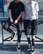 ♠♥LACE UP×ZIP HIGH CUT SNEAKER
