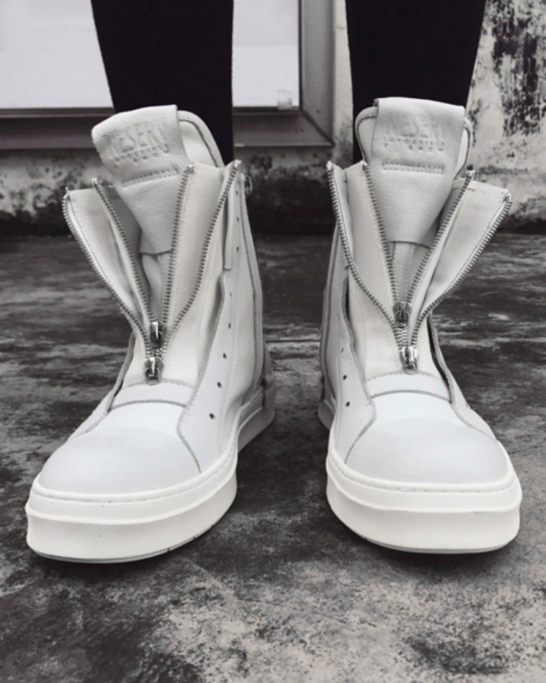 ♠♥DOUBLE ZIP HIGH CUT SNEAKER