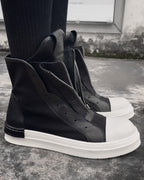 ♠♥DOUBLE ZIP HIGH CUT SNEAKER