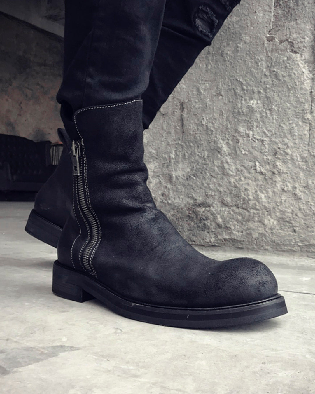 ♠♥SIDE ZIPPER BOOTS