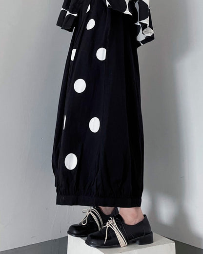 ♥BIG DOT PRINTED WIDE PANTS