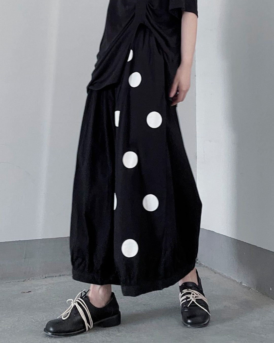 ♥BIG DOT PRINTED WIDE PANTS