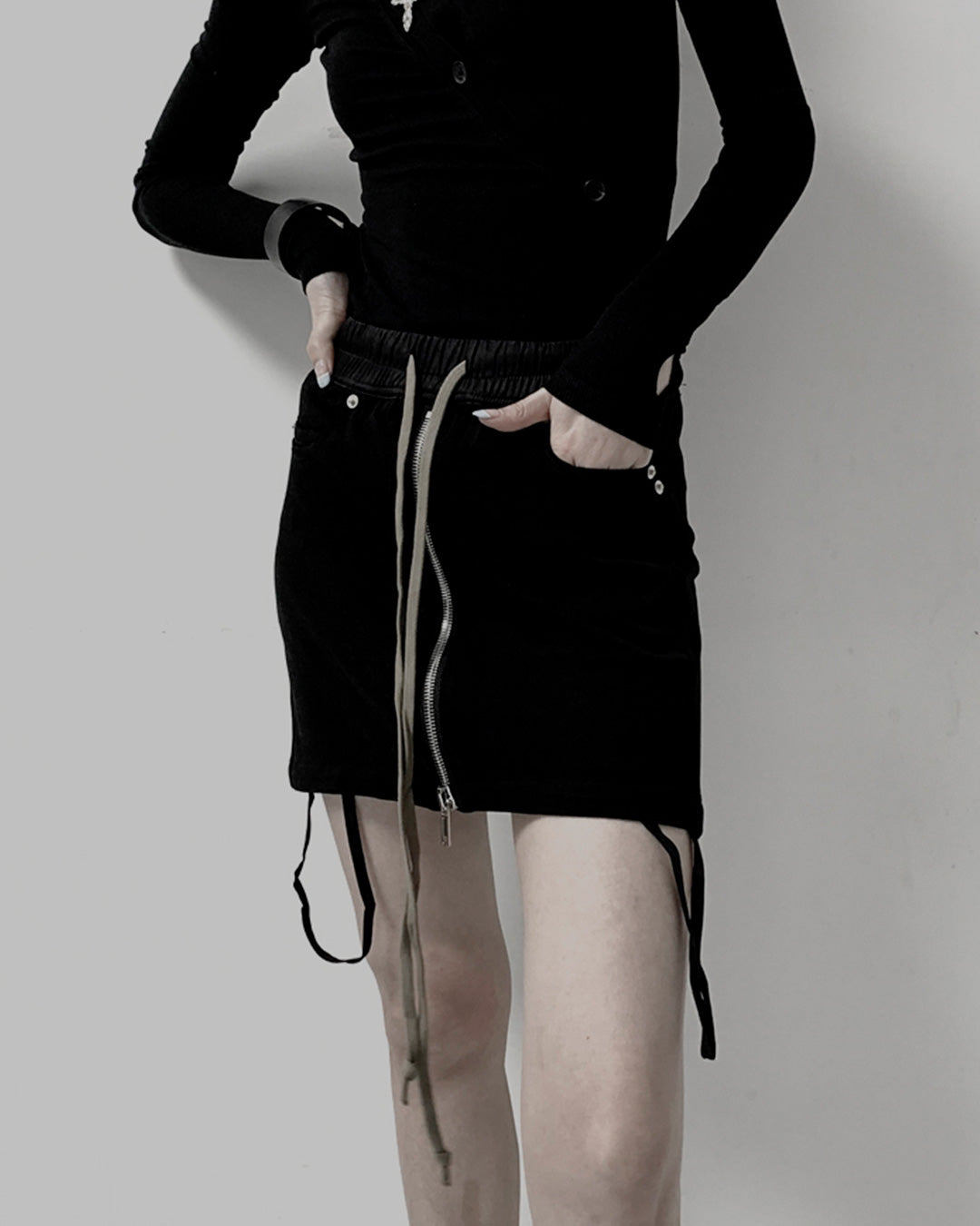 ♥FRONT ZIP MINI SKIRT